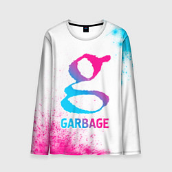 Мужской лонгслив Garbage neon gradient style
