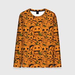 Мужской лонгслив Страшные тыквы