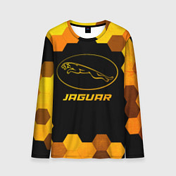 Лонгслив мужской Jaguar - gold gradient, цвет: 3D-принт