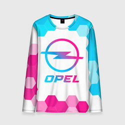 Мужской лонгслив Opel neon gradient style