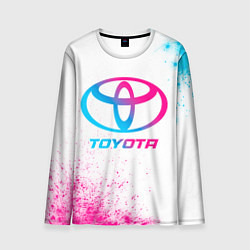 Мужской лонгслив Toyota neon gradient style