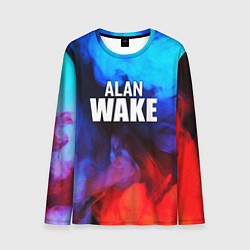 Лонгслив мужской Alan Wake неоновый дым, цвет: 3D-принт