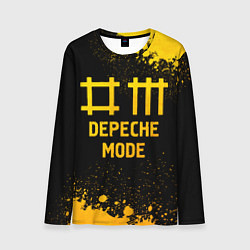 Лонгслив мужской Depeche Mode - gold gradient, цвет: 3D-принт