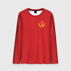 Лонгслив мужской СССР Герб со звездой, цвет: 3D-принт
