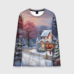 Мужской лонгслив Волшебство зимней природы