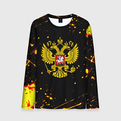 Лонгслив мужской СССР жёлтые краски, цвет: 3D-принт