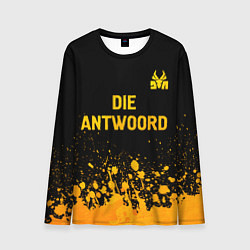 Лонгслив мужской Die Antwoord - gold gradient посередине, цвет: 3D-принт
