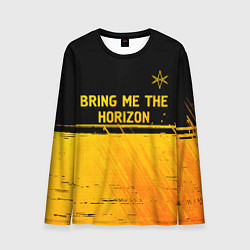 Мужской лонгслив Bring Me the Horizon - gold gradient посередине