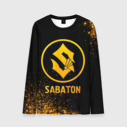 Мужской лонгслив Sabaton - gold gradient