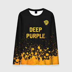 Лонгслив мужской Deep Purple - gold gradient посередине, цвет: 3D-принт