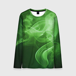 Лонгслив мужской Зеленый дым, цвет: 3D-принт