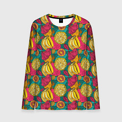Лонгслив мужской Банановые грозди, цвет: 3D-принт