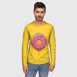 Лонгслив мужской Пончик Гомера, цвет: 3D-принт — фото 2