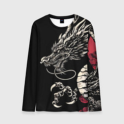 Лонгслив мужской Japanese dragon - irezumi - art, цвет: 3D-принт