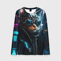 Мужской лонгслив Крутой кот от ai