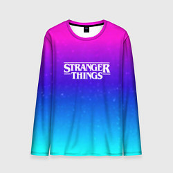 Лонгслив мужской Stranger Things gradient colors, цвет: 3D-принт