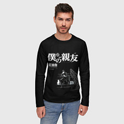 Лонгслив мужской Сугуру Гето читает книжку, цвет: 3D-принт — фото 2