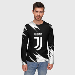 Лонгслив мужской Juventus краски текстура, цвет: 3D-принт — фото 2