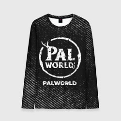 Мужской лонгслив Palworld с потертостями на темном фоне