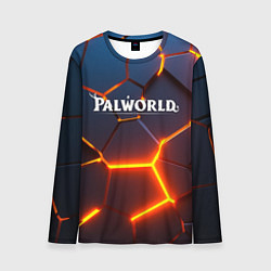 Мужской лонгслив Palworld logo разлом плит