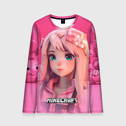 Мужской лонгслив Персонаж Minecraft девушка