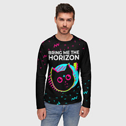 Лонгслив мужской Bring Me the Horizon - rock star cat, цвет: 3D-принт — фото 2