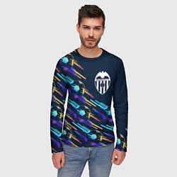 Лонгслив мужской Valencia градиентные мячи, цвет: 3D-принт — фото 2