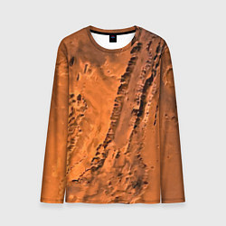 Лонгслив мужской Каналы на Марсе - star dust, цвет: 3D-принт