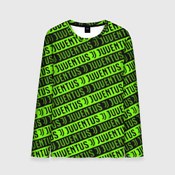 Лонгслив мужской Juventus green pattern sport, цвет: 3D-принт
