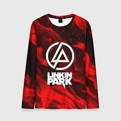 Лонгслив мужской Linkin park красный огонь, цвет: 3D-принт