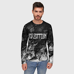 Лонгслив мужской Led Zeppelin black graphite, цвет: 3D-принт — фото 2