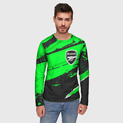 Лонгслив мужской Arsenal sport green, цвет: 3D-принт — фото 2