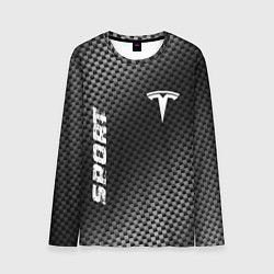 Лонгслив мужской Tesla sport carbon, цвет: 3D-принт