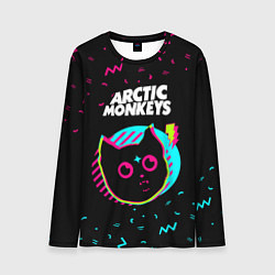 Лонгслив мужской Arctic Monkeys - rock star cat, цвет: 3D-принт