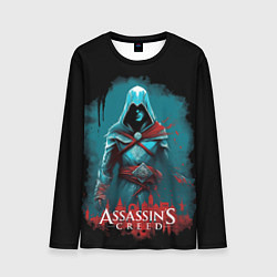 Лонгслив мужской Assassins creed синий дым, цвет: 3D-принт