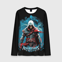 Лонгслив мужской Assassins creed холодный фон, цвет: 3D-принт