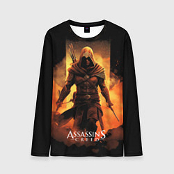 Мужской лонгслив Assassins creed пустыня на фоне