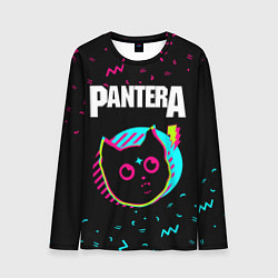 Лонгслив мужской Pantera - rock star cat, цвет: 3D-принт