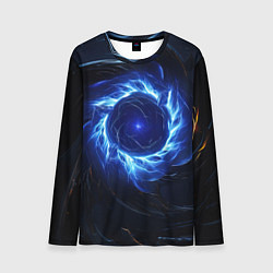 Мужской лонгслив Синяя магическая абстракция