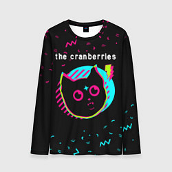 Лонгслив мужской The Cranberries - rock star cat, цвет: 3D-принт