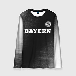 Лонгслив мужской Bayern sport на темном фоне посередине, цвет: 3D-принт
