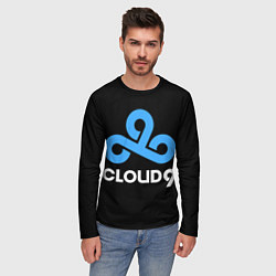 Лонгслив мужской Cloud9 - esports logo, цвет: 3D-принт — фото 2