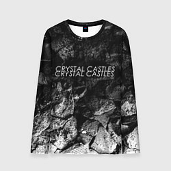 Лонгслив мужской Crystal Castles black graphite, цвет: 3D-принт