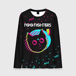 Мужской лонгслив Foo Fighters - rock star cat