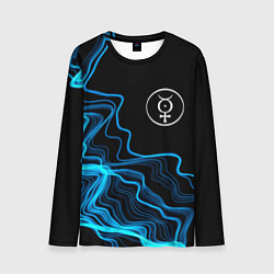 Лонгслив мужской Marilyn Manson sound wave, цвет: 3D-принт