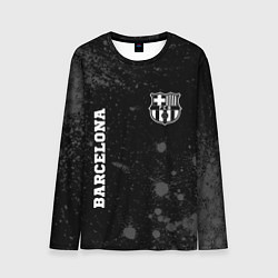 Лонгслив мужской Barcelona sport на темном фоне вертикально, цвет: 3D-принт