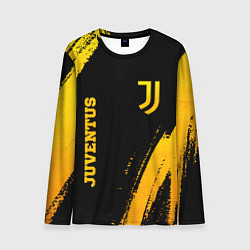Лонгслив мужской Juventus - gold gradient вертикально, цвет: 3D-принт