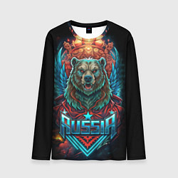 Мужской лонгслив Суровый русский медведь