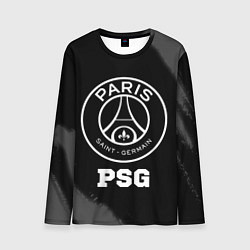Лонгслив мужской PSG sport на темном фоне, цвет: 3D-принт