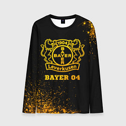 Лонгслив мужской Bayer 04 - gold gradient, цвет: 3D-принт